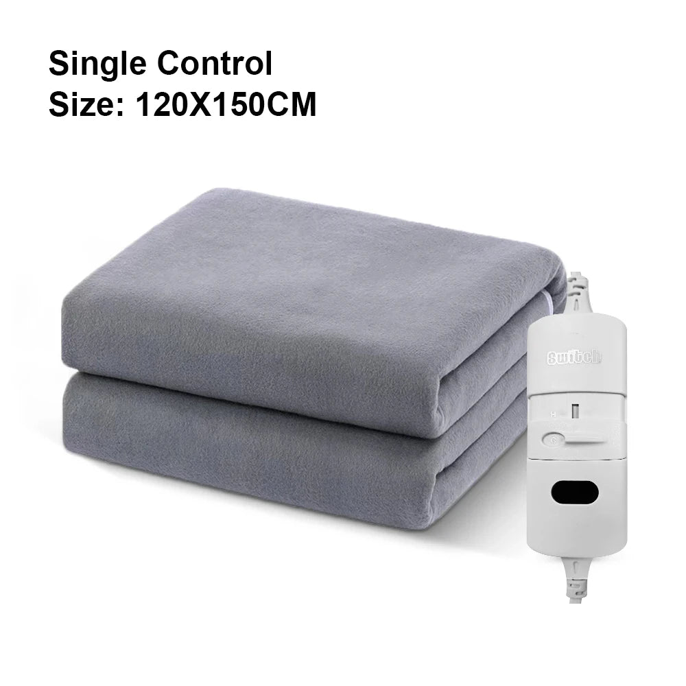 Electric Heating Blanket 220V Thicker Automatic Thermostat Heated Blanket Body Warmer Thermal Mattress for Room EU
