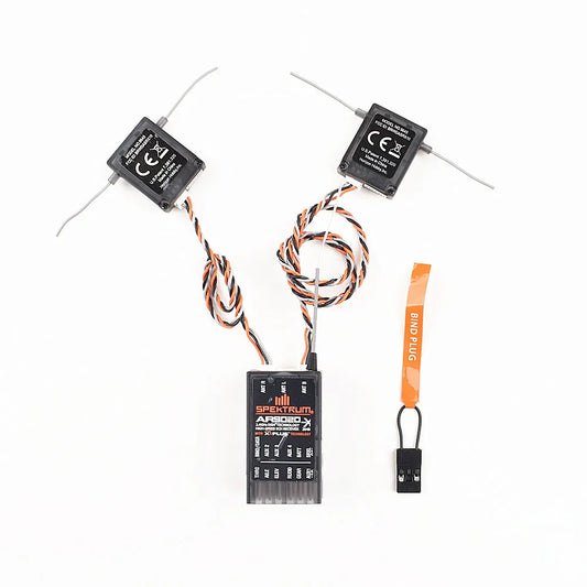 Récepteur Spectrum AR9020 pour 2 satellites DSMX 9 canaux, compatible avec les émetteurs Spectrum DX9, DX8 et DX18.