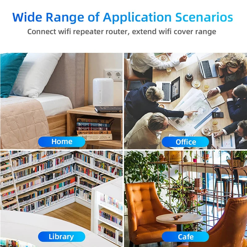 1200/300Mbps Wifi Repeater Amplifier 2.4G 5G Network Expander Range Extender WiFi Signal Booster Wireless Router-ShoptAI	