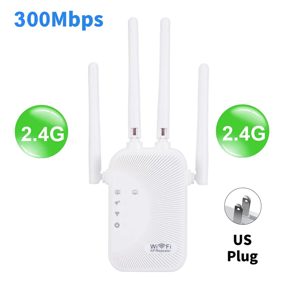 1200/300Mbps Wifi Repeater Amplifier 2.4G 5G Network Expander Range Extender WiFi Signal Booster Wireless Router-ShoptAI	