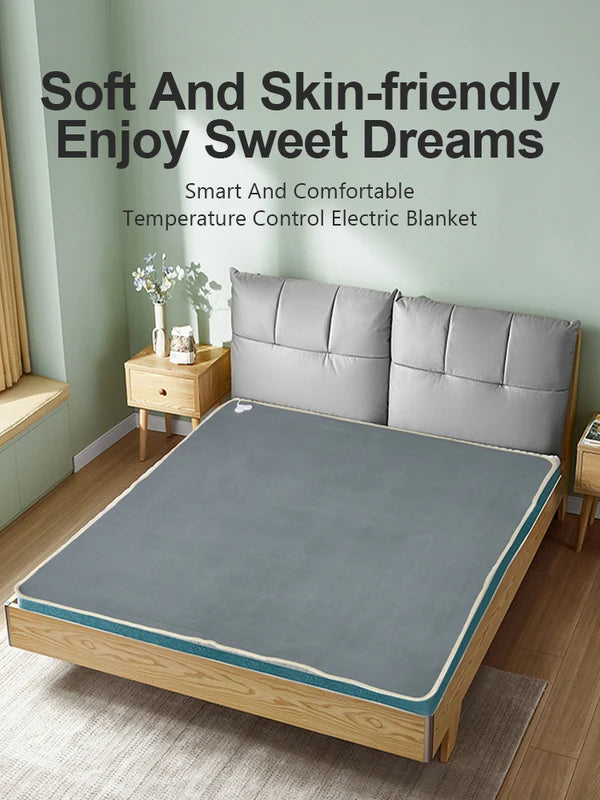 110V/220V Electric Heated Blanket Smart Control Winter Warmer Carpet Mat for Home Bedroom	
