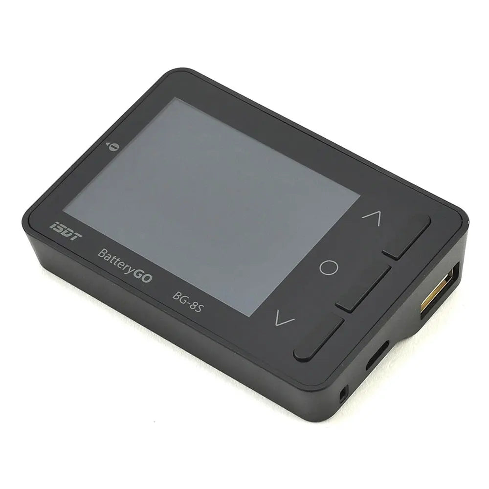 ISDT BattGo BG-8S Smart Battery Meter Digital Capacity Checker Balancer Receiver Signal Tester for NiMH, LiPo, Li-ion, NiCd