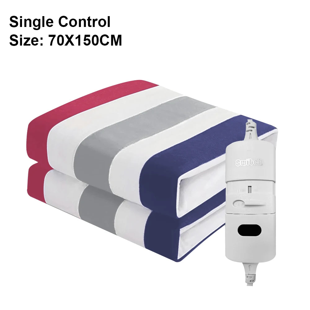 Electric Heating Blanket 220V Thicker Automatic Thermostat Heated Blanket Body Warmer Thermal Mattress for Room EU