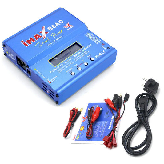 Imax B6AC Charger 80W 6A Balance Charger B6 AC RC Digital LCD Screen Li-ion LiFe Nimh Nicd PB Lipo Battery Discharger