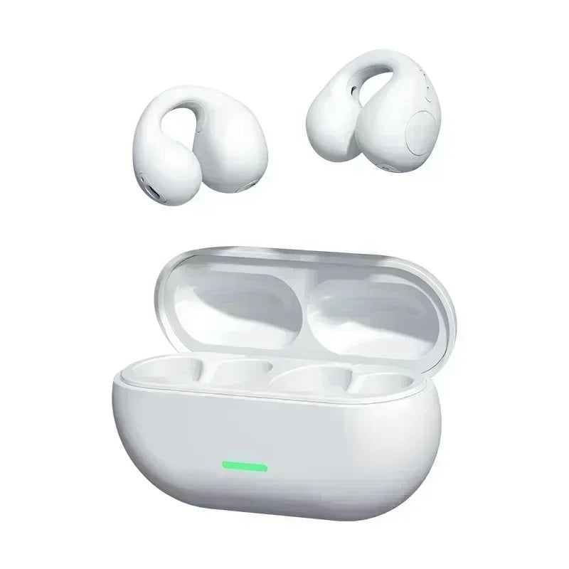 Bluetooth Headset T75 Wireless Air Conduction Headphones Clip Ear Music Noise Canceling HD Call Sports Gaming Earphone	