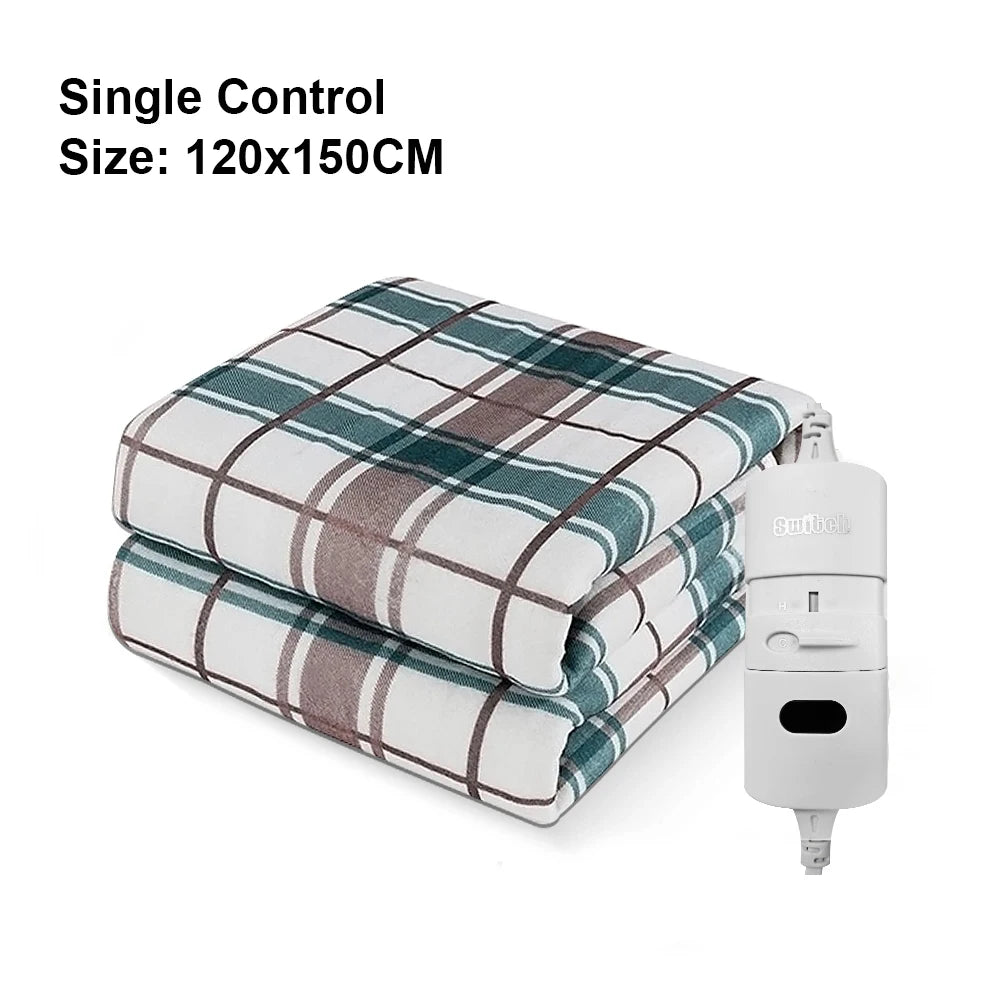 Electric Heating Blanket 220V Thicker Automatic Thermostat Heated Blanket Body Warmer Thermal Mattress for Room EU