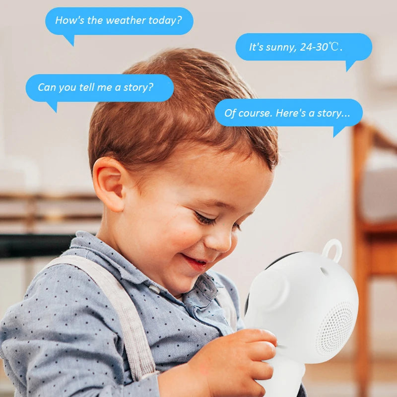 Tuya AI Smart Robot WiFi Early Education Toys for Children Speech Recognition & Voice Interactive Educational Learning Machine-ShoptAI	