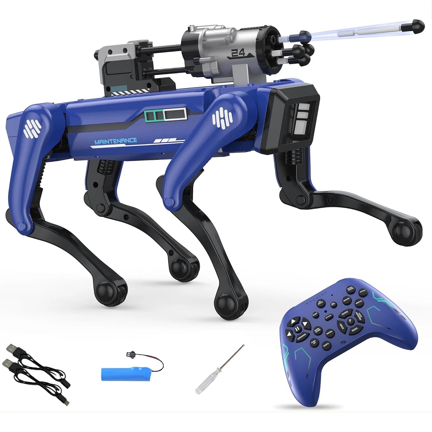 AI RC Robot Dog Toy Voice Dialogue APP Remote Control Programming Singing Dancing Machine for Kids-ShoptAI	
