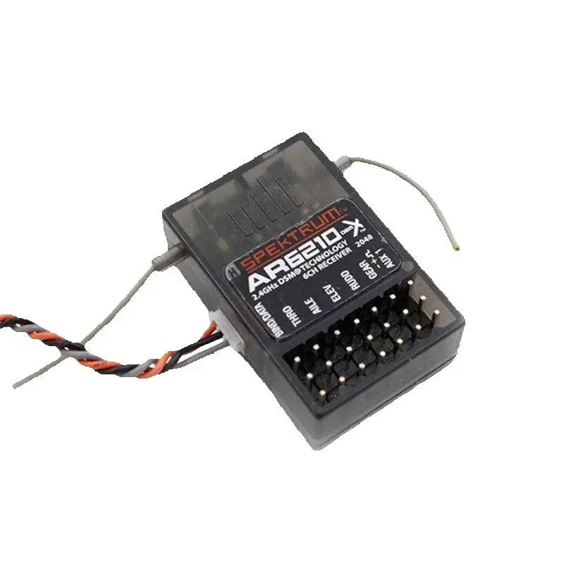 AR6210 Spectrum Receiver DSMX 2.4G 6 Channel W Satellite Fit Specktrum DX6i DX7 DX8 NX8 NX10 AR9020 JR DSX7 DSX9 Airplane