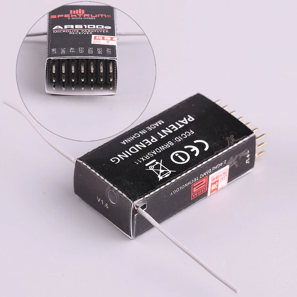 AR6100E Spectrum Receiver 2.4G 6 channel DSM2 model drone Receiver