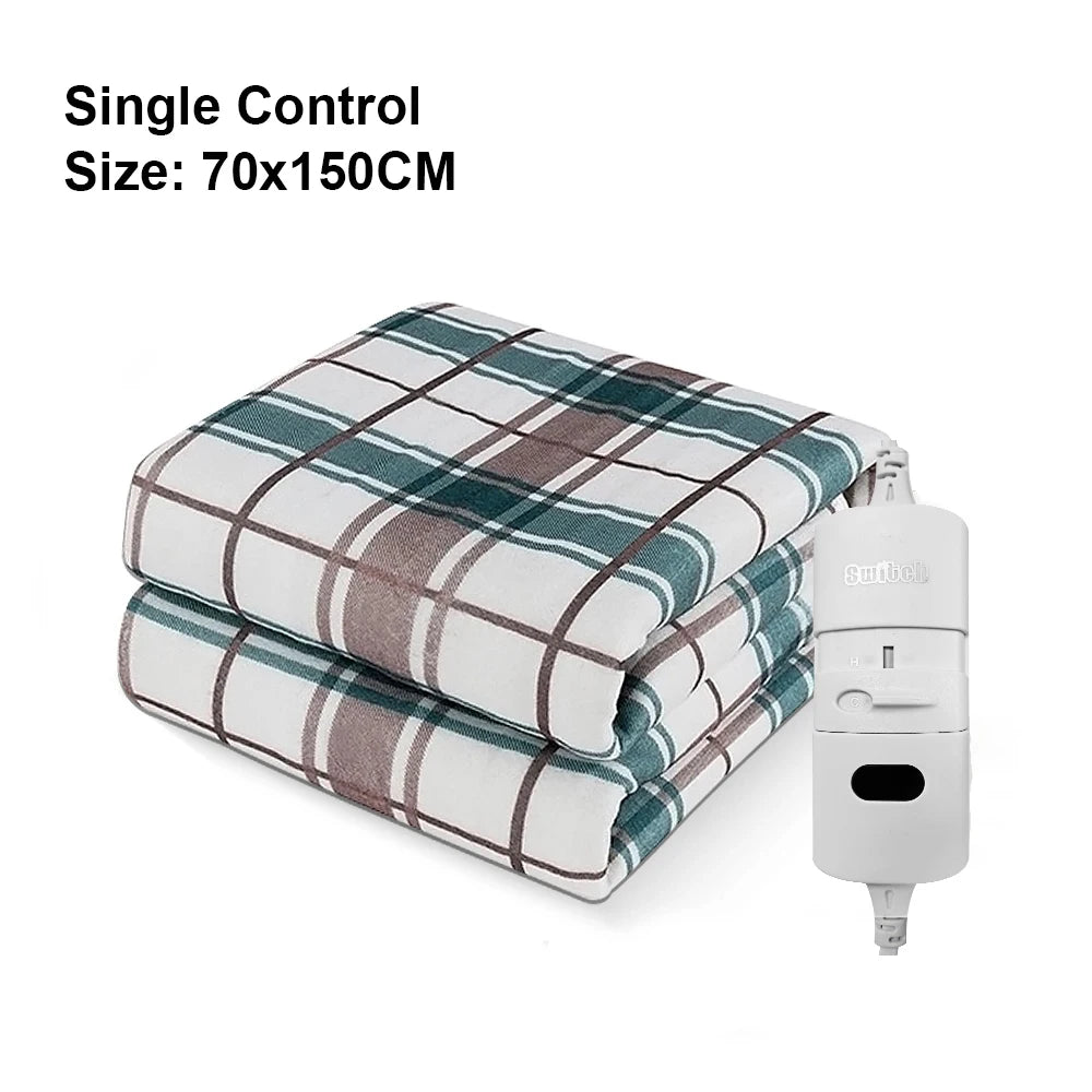 Electric Heating Blanket 220V Thicker Automatic Thermostat Heated Blanket Body Warmer Thermal Mattress for Room EU