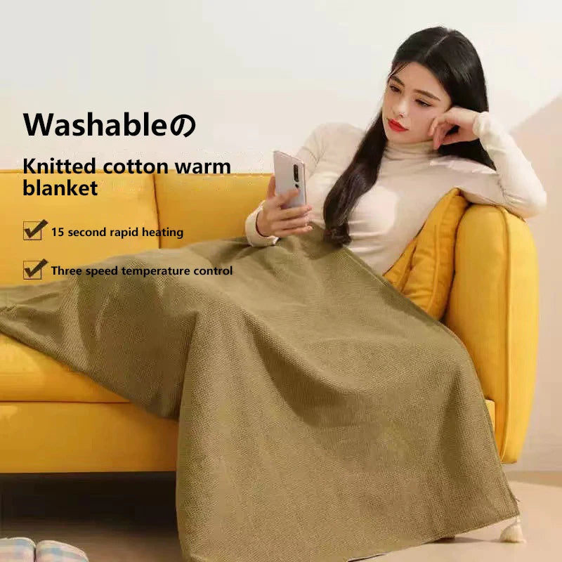 USB Electric Blanket Xiaomi Winter Portable Warm Blanket Washable Shoulder and Knee Fast Heating Home Camping