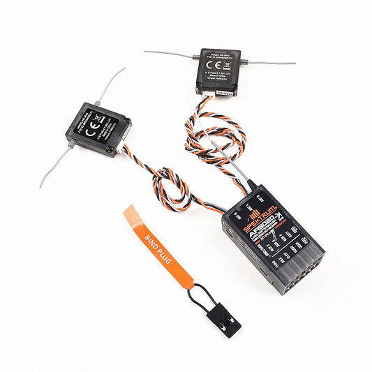 Récepteur Spectrum AR9020 pour 2 satellites DSMX 9 canaux, compatible avec les émetteurs Spectrum DX9, DX8 et DX18. 