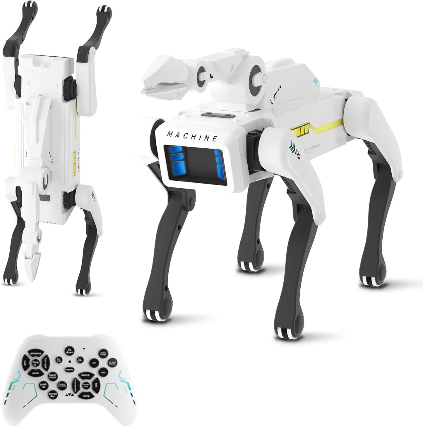 AI RC Robot Dog Toy Voice Dialogue APP Remote Control Programming Singing Dancing Machine for Kids-ShoptAI	