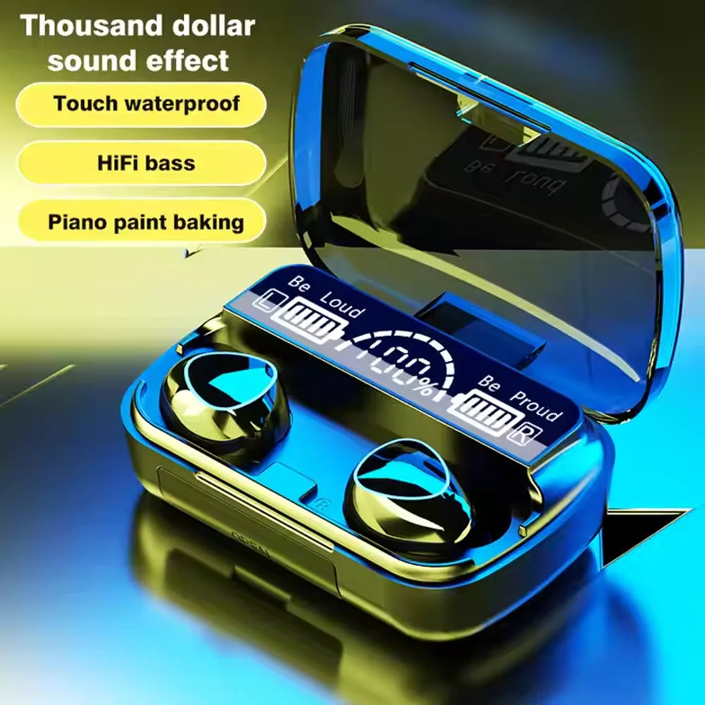 M10 Wireless Earphone High Quality Sound Earbuds Sports Game Music Headset Bluetooth Headphone with Power Bank	