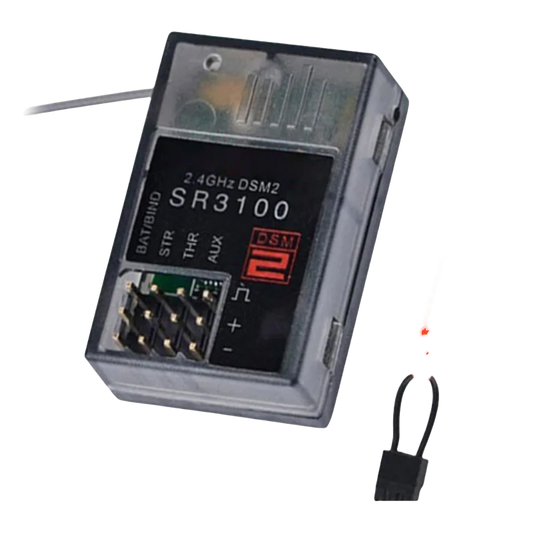 Récepteur 2,4 GHz Spectrum SR3100 DSM2 3 canaux Surface Émetteurs Spectrum DX2E DX3R X3E DX4C Voiture/bateau RC JR