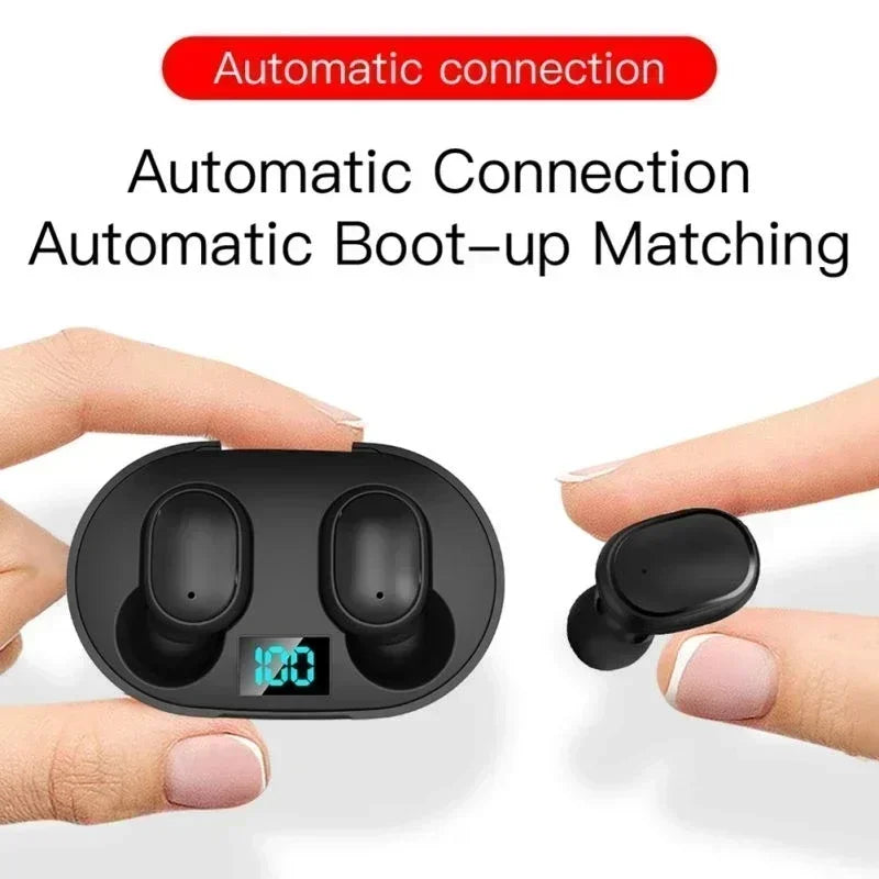 Wireless Bluetooth Earphones TWS Headset E6S Earbuds Noise Cancelling Headphones with Microphone 	
