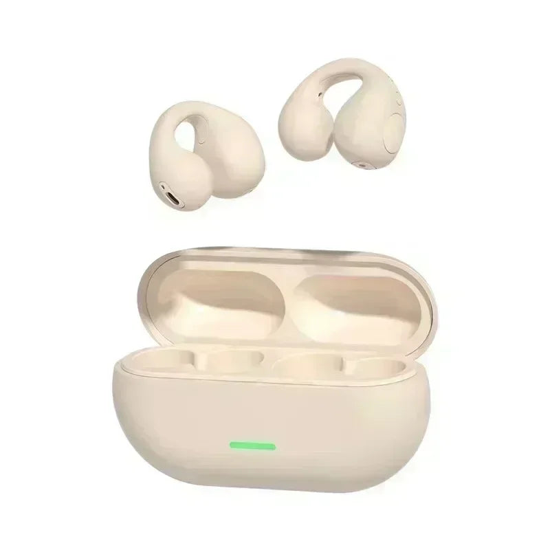 Bluetooth Headset T75 Wireless Air Conduction Headphones Clip Ear Music Noise Canceling HD Call Sports Gaming Earphone	