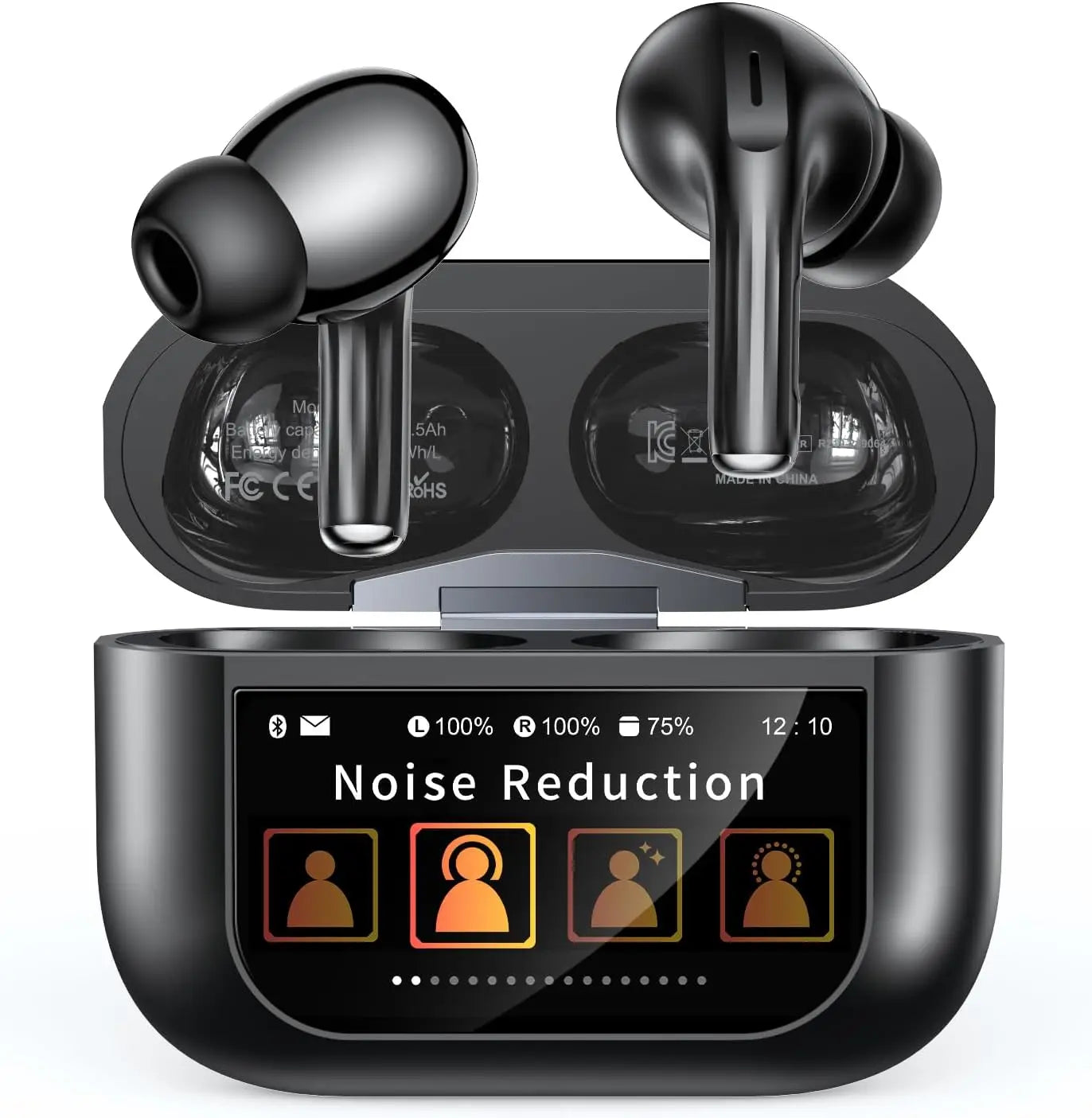 AI Translator Earbuds 144 Languages Real Time Translation Headphones with Screen Noise Cancelling Earphone	