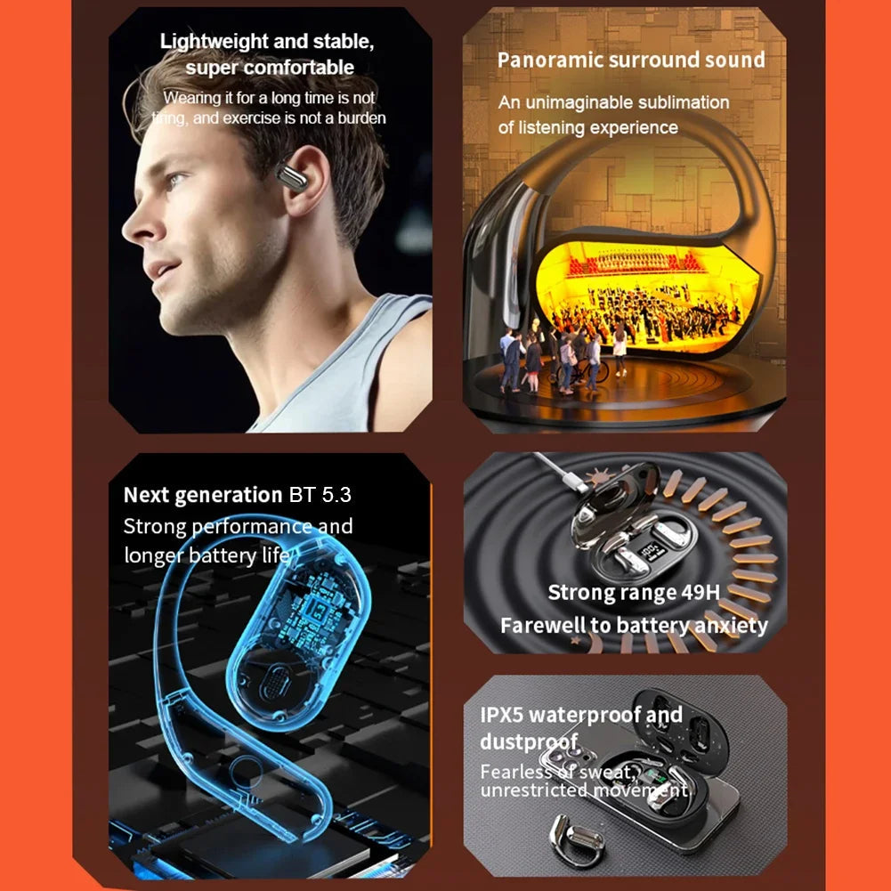 144 Languages AI Translator Headphone 3-in-1 Bluetooth 5.3 Headset Instant Translator Earbuds Smart Voice Real Time-ShoptAI	