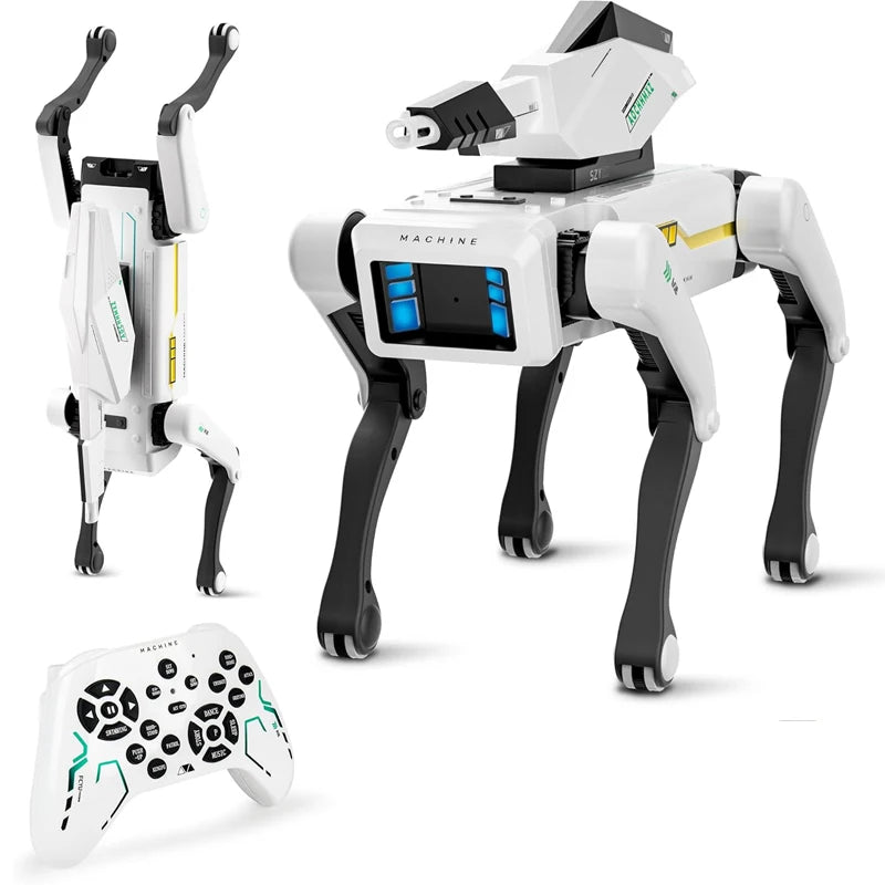 AI RC Robot Dog Toy Voice Dialogue APP Remote Control Programming Singing Dancing Machine for Kids-ShoptAI	