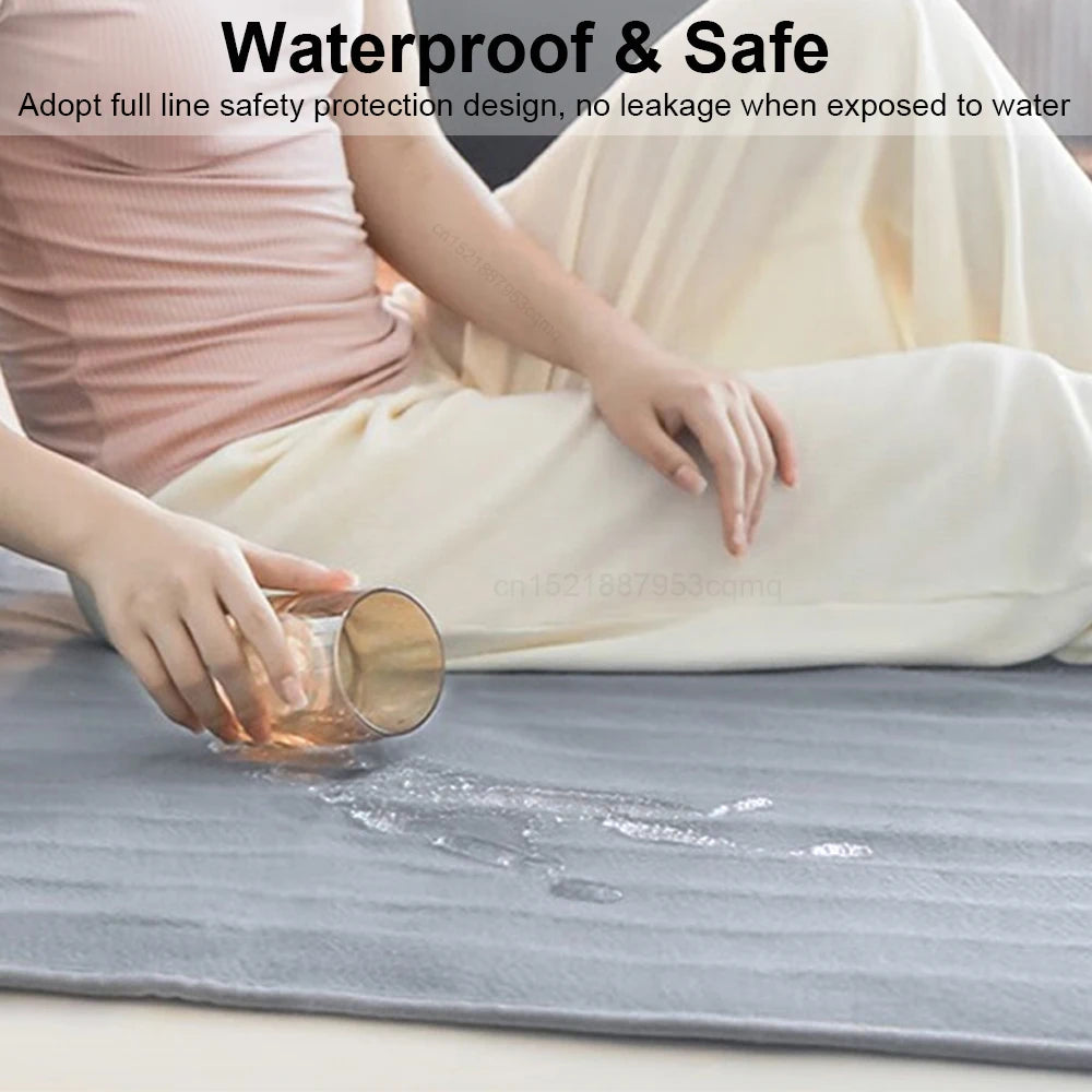 Electric Heating Blanket 220V Thicker Automatic Thermostat Heated Blanket Body Warmer Thermal Mattress for Room EU