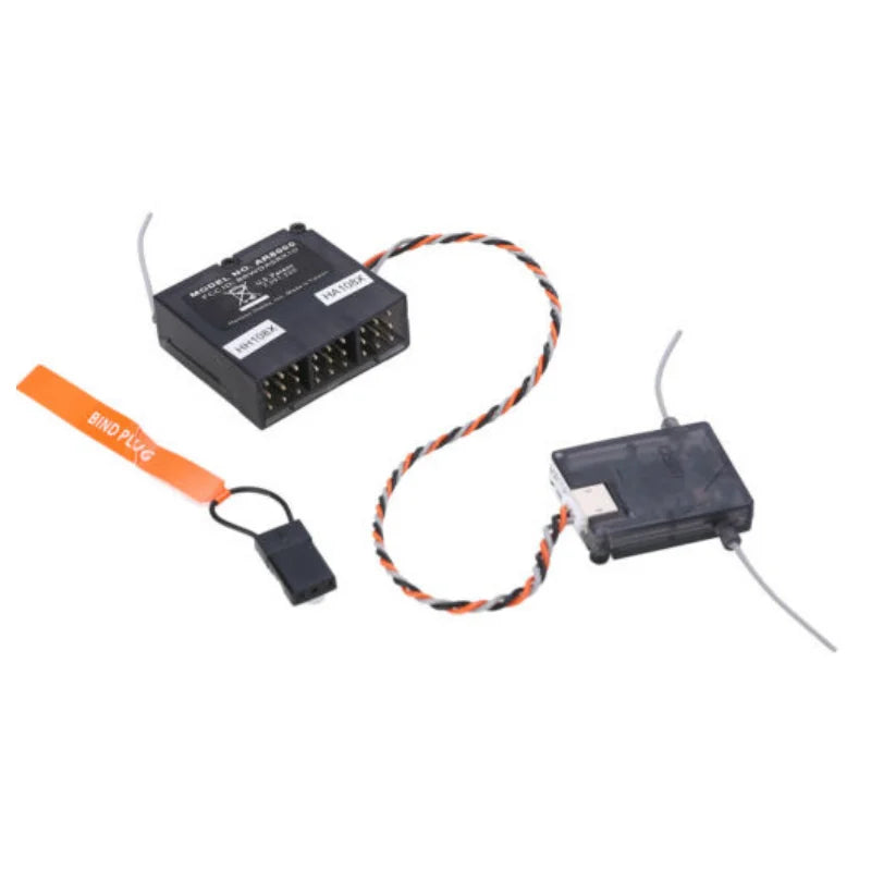 Récepteur Spectrum AR8000 DSMX 8 canaux 2,4 GHz avec satellite, compatible avec les émetteurs d'avions radiocommandés Spectrum DX8, DX7s, DX6, DX6i, DSM2, JR, DSX7 et DSX6.