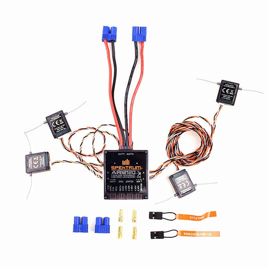 Récepteur Spectrum AR12120 12 canaux DSMX XPlus PowerSafe compatible avec la télécommande JR Spek RC (SPMAR12120) 