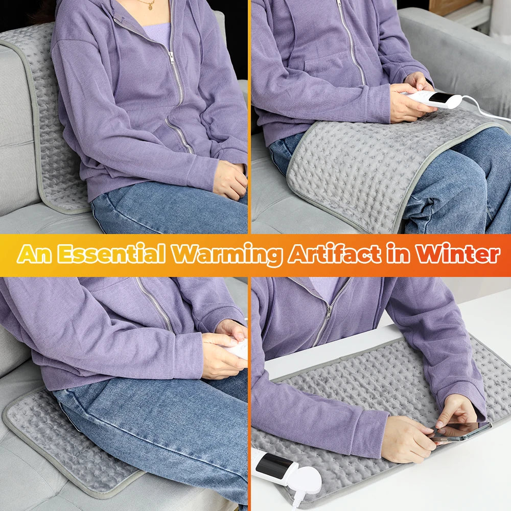 Electric Heating Blanket 58*29CM Heated Mat Thermal Electro Sheet Pad for Bed Sofa Winter Warmer Home Use