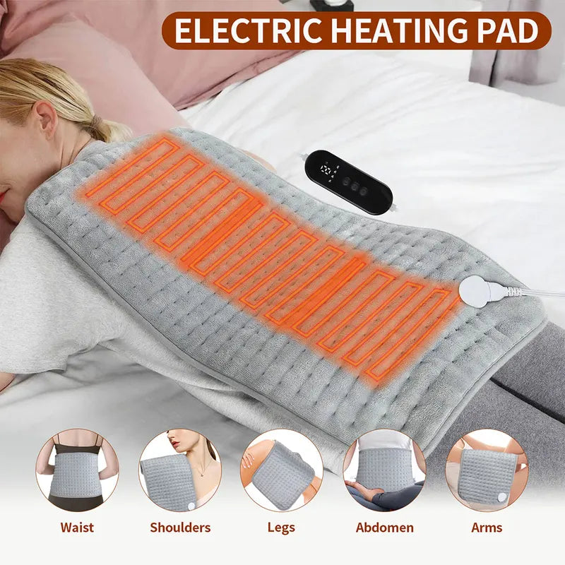 30*60cm Electric Heating Pad 9 Levels Heated Blanket Washable Winter Warmer Mat Heater For Back Neck Shoulder Legs	